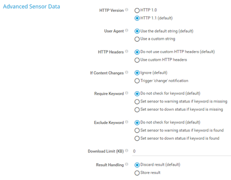 Advanced Sensor Data